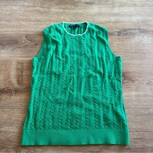 Brooks Brothers Spring Green Sweater Vest Medium EUC